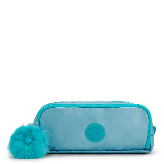 Kipling Gitroy Metallic Pencil Case Väska Turkos | SE 1311DF